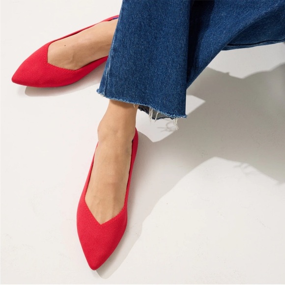 ROTHYS The Point II Flats, Lollipop Red- Size 8.5 - Picture 3 of 13